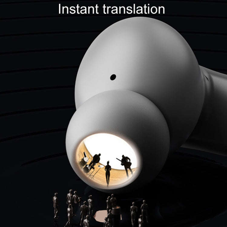 A98 AI Intelligent Translation Wireless Physical Noise Cancellation Bluetooth Earphones(Black)