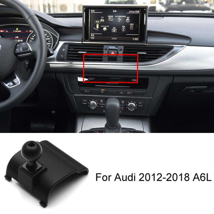 For Audi Left Driving Car Mobile Phone Holder Mounting Base, Model: 12-18 A6L