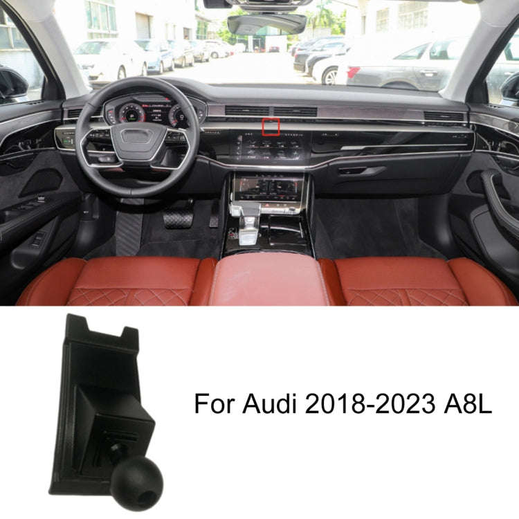 For Audi Left Driving Car Mobile Phone Holder Mounting Base, Model: 18-23 A8L