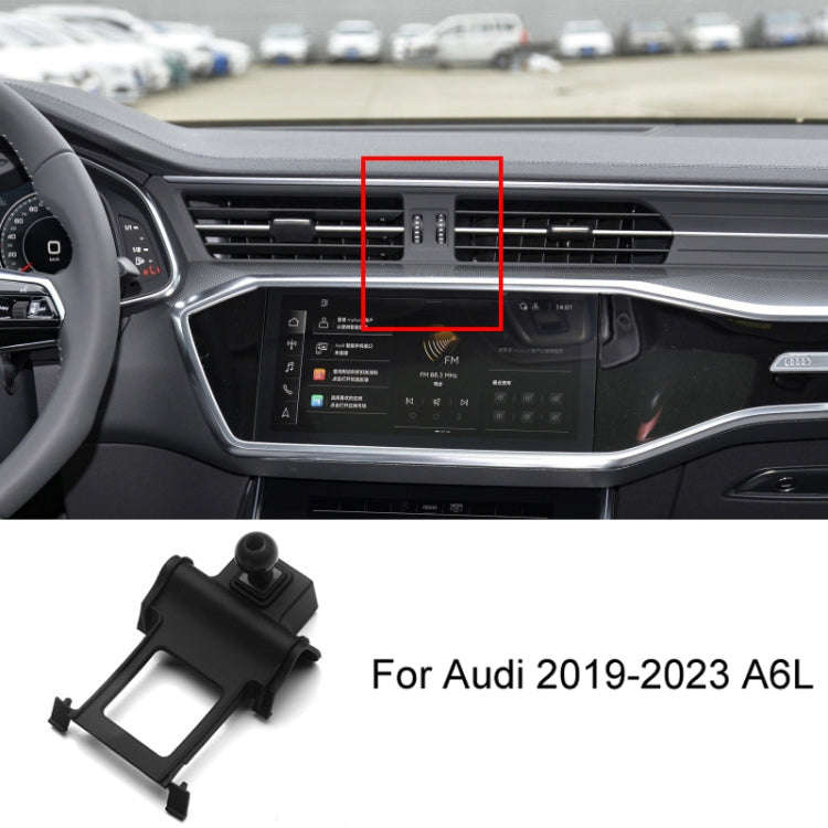 For Audi Left Driving Car Mobile Phone Holder Mounting Base, Model: 19-23 A6L