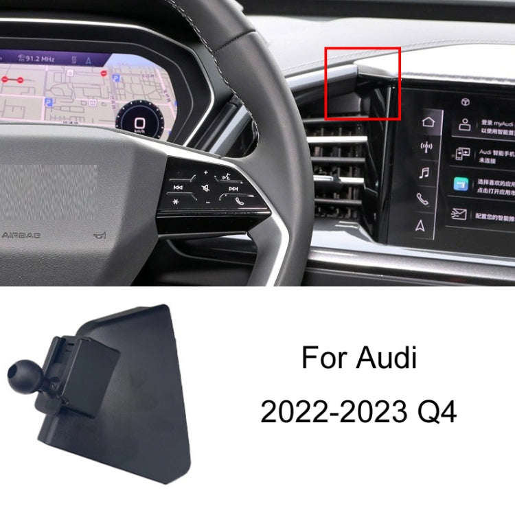 For Audi Left Driving Car Mobile Phone Holder Mounting Base, Model: 22-23 Q4