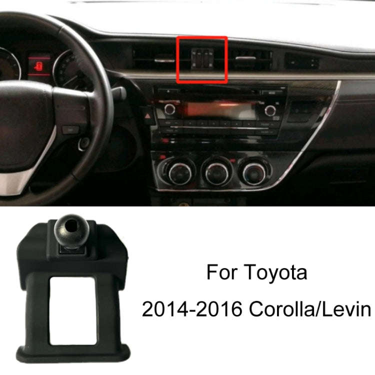 For Toyota Car Air Outlet Phone Holder Base, Model: 14-16 Corolla/Levin Left Driving