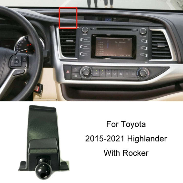 For Toyota Car Air Outlet Phone Holder Base, Model: 15-21 Highlander With Rocker Left Driving