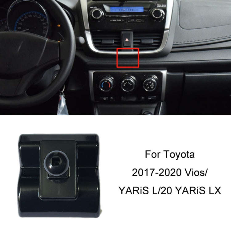 For Toyota Car Air Outlet Phone Holder Base, Model: 17-20 Vios/YARiS L/20 YARiS LX Left Driving