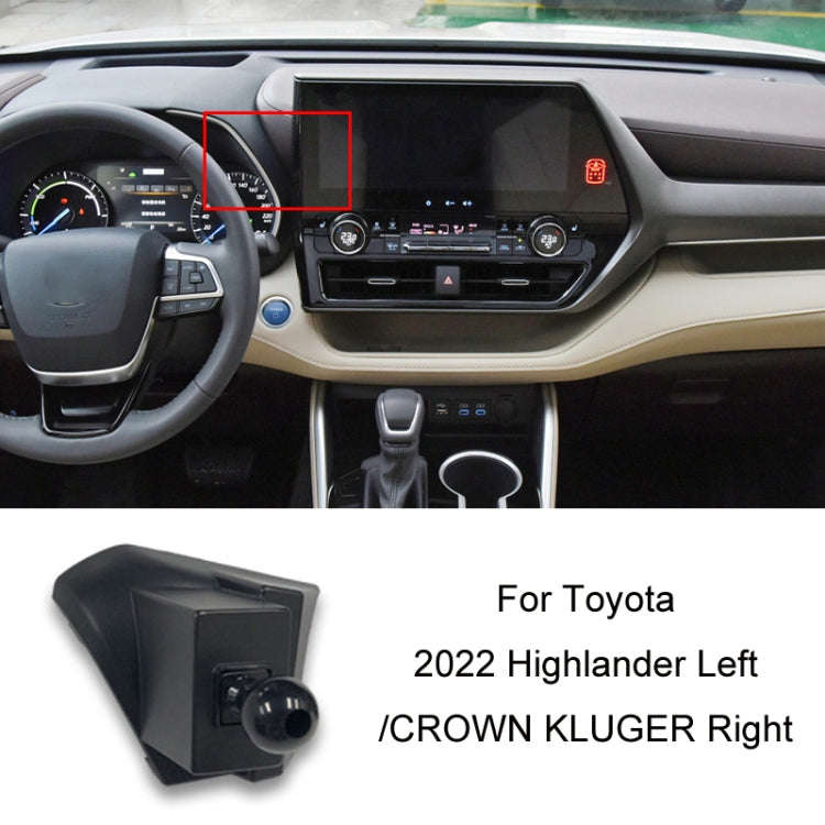 For Toyota Car Air Outlet Phone Holder Base, Model: 22 Highlander Left/CROWN KLUGER Right