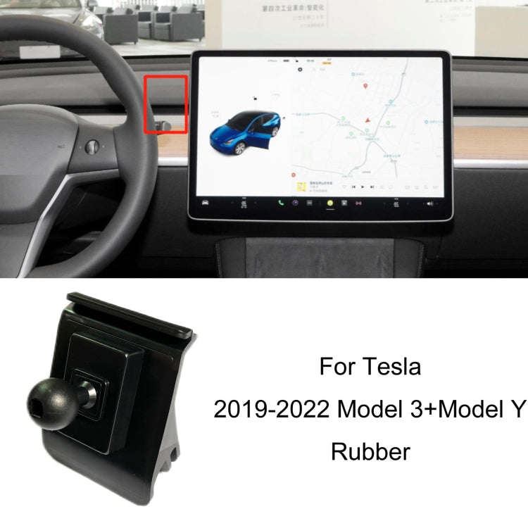 For Tesla Car Air Outlet Clip Phone Holder Base, Model: 19-22 Model 3+Model Y Rubber