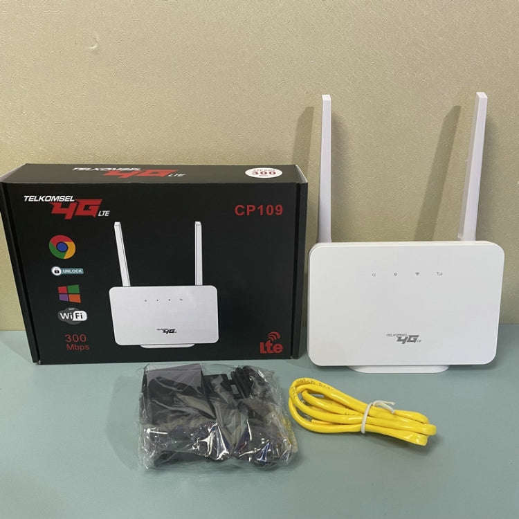 Asian Version 4G CPE Wireless Plug-In Mobile Router Network Cable Mobile WiFi, EU Plug
