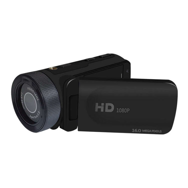 16MP 16X Digital Zoom Vlogging Camera Video Camcorder with 2.4 Inch Flip Screen, Spec: Standard A...