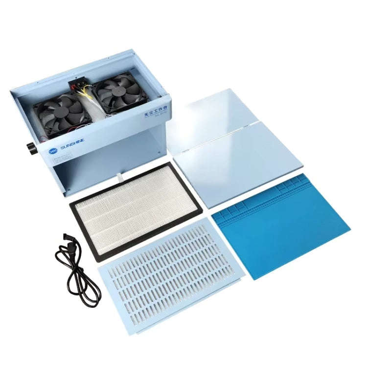 SUNSHINE SS-917C Mobile Phone Screen Repair Dust-free Workbench Green White Light Dual Lamps Dust...