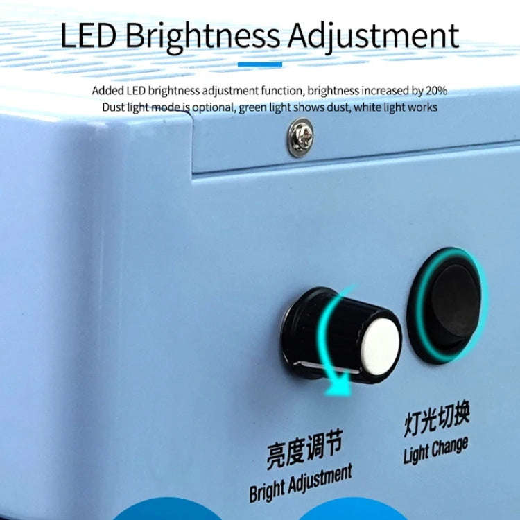 SUNSHINE SS-917C Mobile Phone Screen Repair Dust-free Workbench Green White Light Dual Lamps Dust...