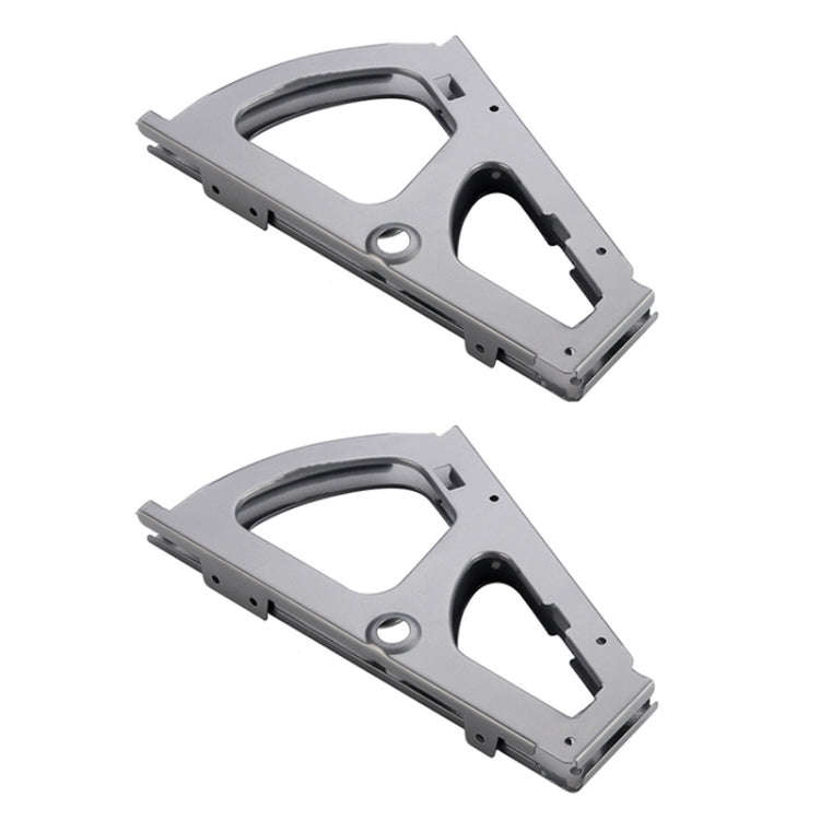 1pair Concealed Shoe Rack Cold Rolled Steel Flap Mounting Fittings, Style: Single Layer Gray