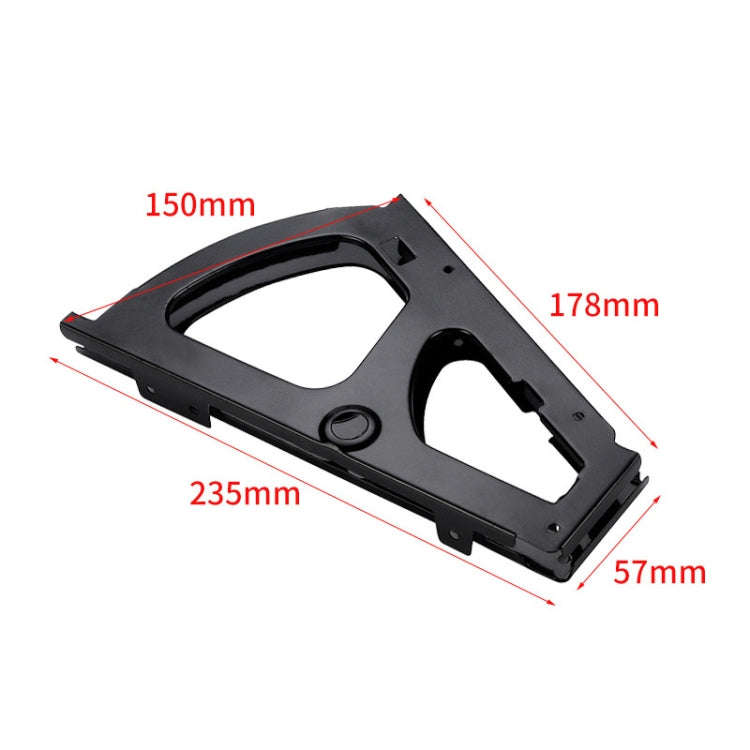 1pair Concealed Shoe Rack Cold Rolled Steel Flap Mounting Fittings, Style: Single Layer Gray