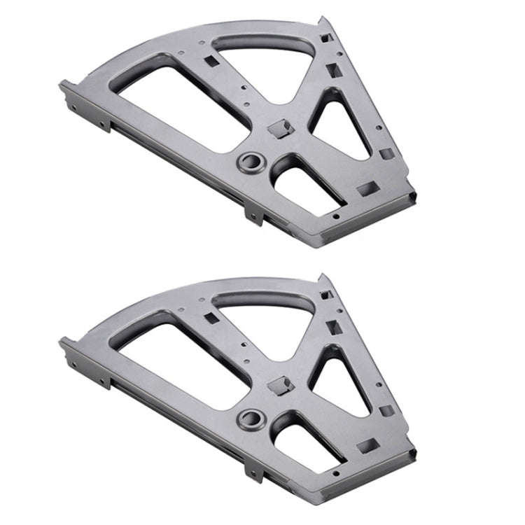 1pair Concealed Shoe Rack Cold Rolled Steel Flap Mounting Fittings, Style: Double Layer Gray