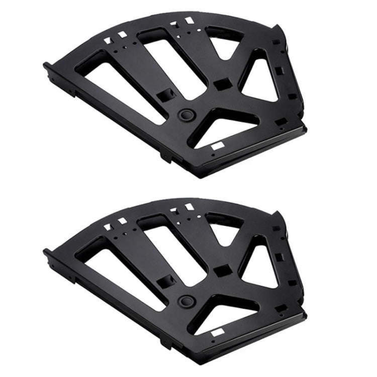 1pair Concealed Shoe Rack Cold Rolled Steel Flap Mounting Fittings, Style: Three Layer Black