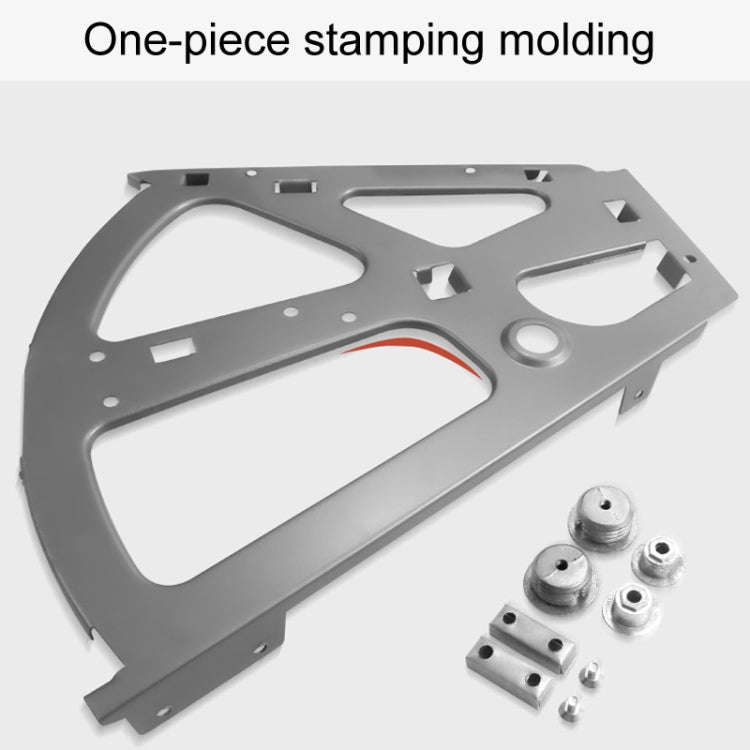 1pair Concealed Shoe Rack Cold Rolled Steel Flap Mounting Fittings, Style: Double Layer Gray