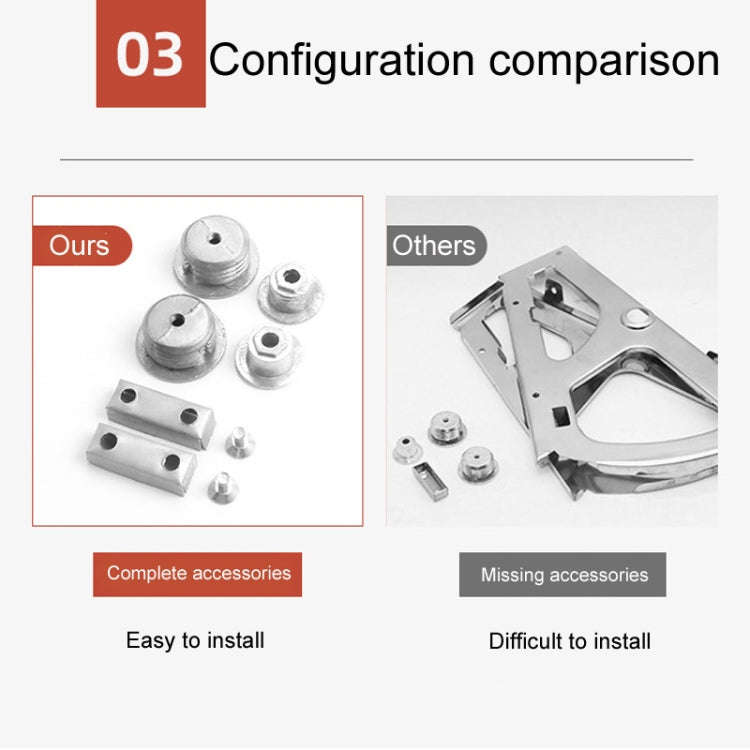 1pair Concealed Shoe Rack Cold Rolled Steel Flap Mounting Fittings, Style: Double Layer Gray