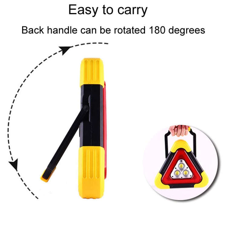 Small Car Traffic Warning Sign Vehicle Reflective Tripod Emergency Light