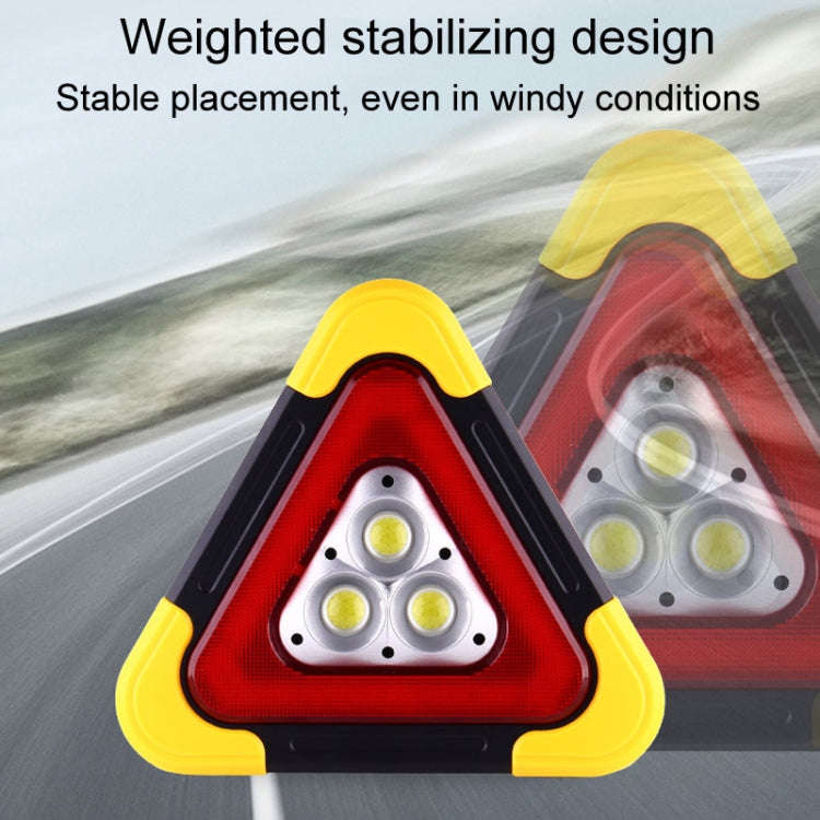 Small Car Traffic Warning Sign Vehicle Reflective Tripod Emergency Light