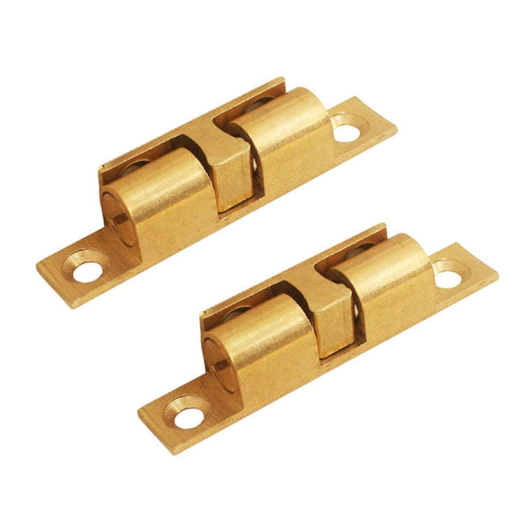 2pcs Cabinet Magnetic Spring Buckle Ball Door Sucker, Style: Large Gold