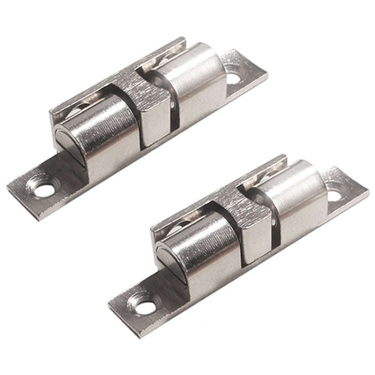 2pcs Cabinet Magnetic Spring Buckle Ball Door Sucker, Style: Extra Large Silver