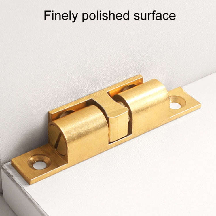 2pcs Cabinet Magnetic Spring Buckle Ball Door Sucker, Style: Large Gold