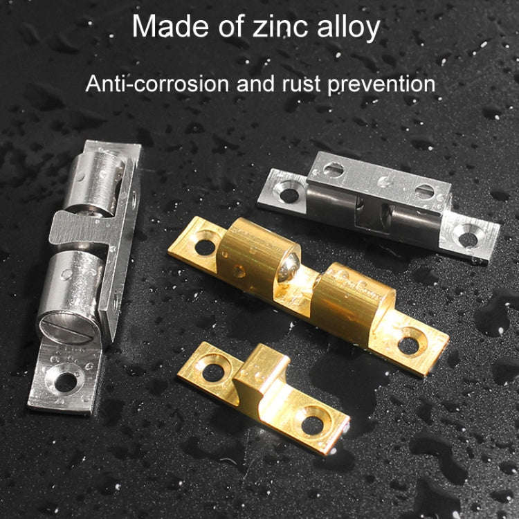 2pcs Cabinet Magnetic Spring Buckle Ball Door Sucker, Style: Large Gold
