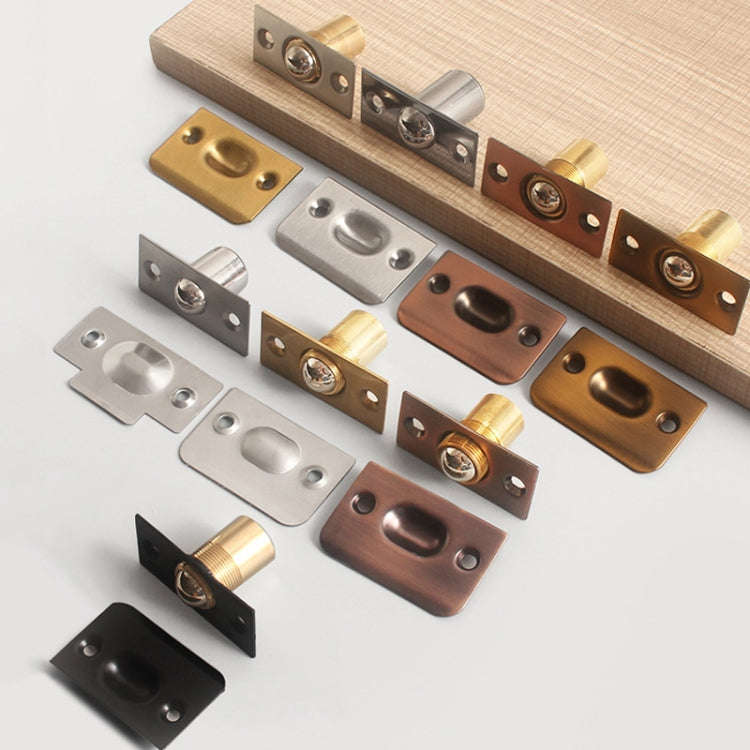 Household Stainless Steel And Copper Door Bumbler Lock, Color: Antique Red