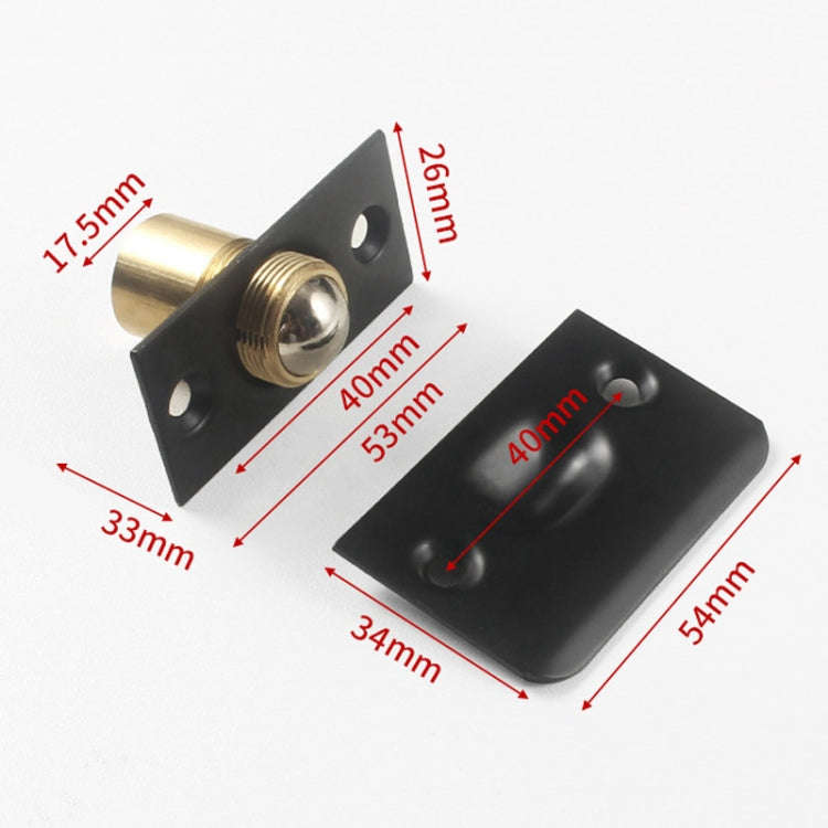 Household Stainless Steel And Copper Door Bumbler Lock, Color: Antique Red