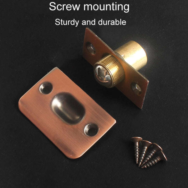 Household Stainless Steel And Copper Door Bumbler Lock, Color: Antique Red