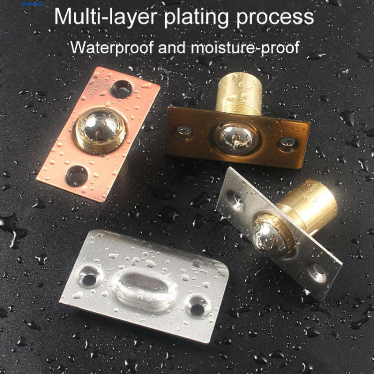 Household Stainless Steel And Copper Door Bumbler Lock, Color: Gold