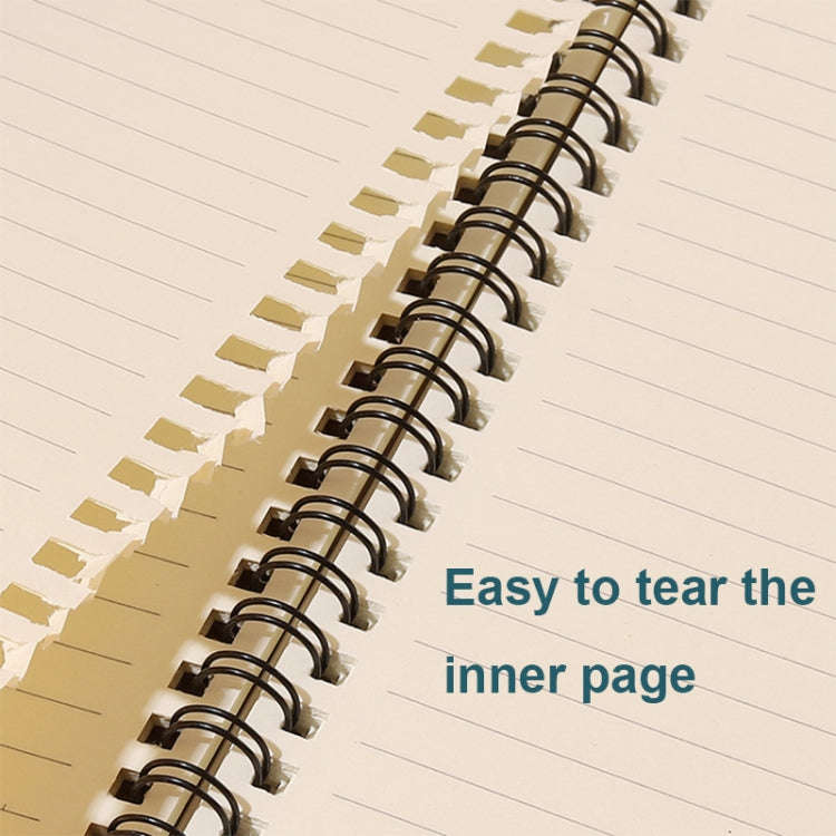 3pcs Thickened Kraft Paper Coil Notebook Student Diary Workbook, Spec: A6