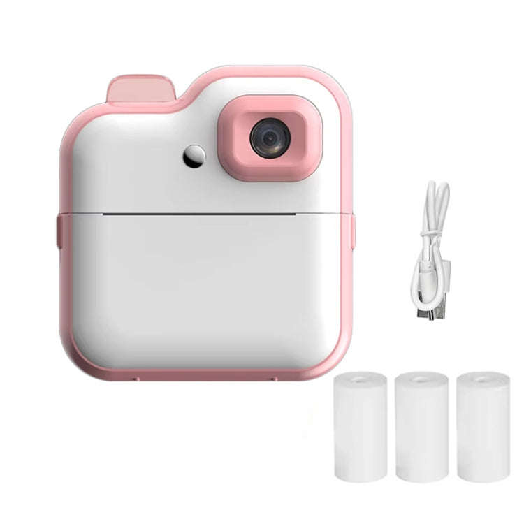 Q6 Kids Digital Camera Mini Instant Print Camera Toy Wireless HD Print Photo Gift(Pink)