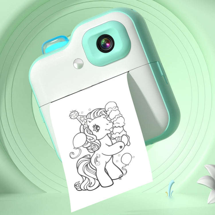 Q6 Kids Digital Camera Mini Instant Print Camera Toy Wireless HD Print Photo Gift(Blue)