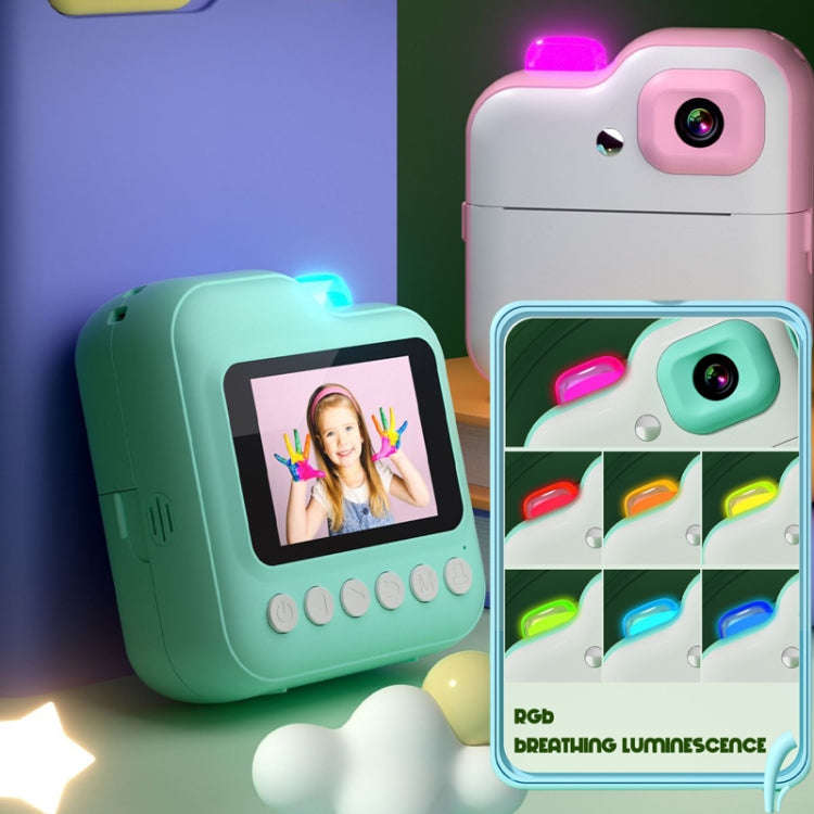 Q6 Kids Digital Camera Mini Instant Print Camera Toy Wireless HD Print Photo Gift(Pink)