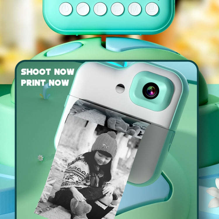 Q6 Kids Digital Camera Mini Instant Print Camera Toy Wireless HD Print Photo Gift(Blue)