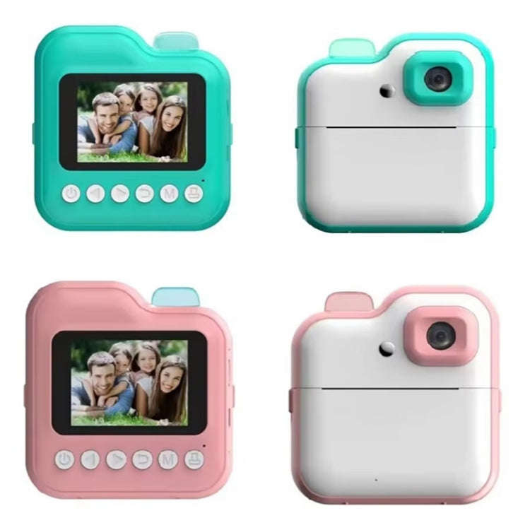 Q6 Kids Digital Camera Mini Instant Print Camera Toy Wireless HD Print Photo Gift(Pink)