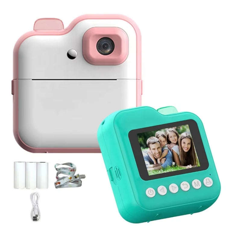 Q6 Kids Digital Camera Mini Instant Print Camera Toy Wireless HD Print Photo Gift(Pink)