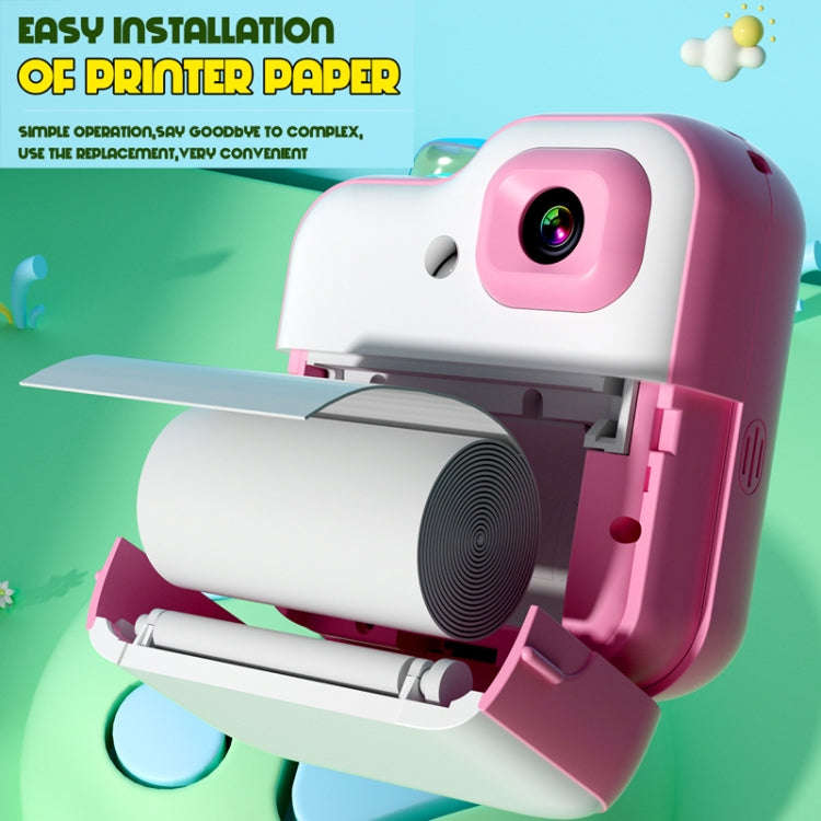Q6 Kids Digital Camera Mini Instant Print Camera Toy Wireless HD Print Photo Gift(Pink)
