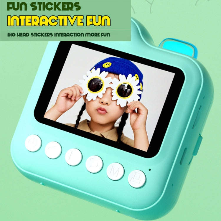 Q6 Kids Digital Camera Mini Instant Print Camera Toy Wireless HD Print Photo Gift(Blue)