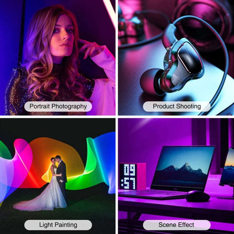 VLOGLITE W200RGB Full Colorful Handheld Fill Light Stick Live Photography Ambient Light Outdoor L...
