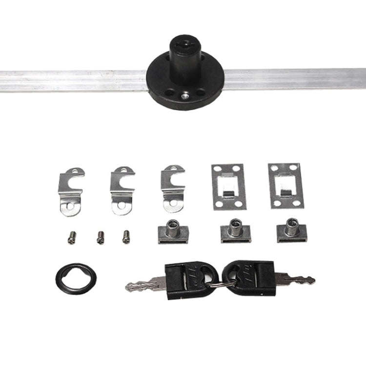 Home Office Desk Drawer Triple Connect File Cabinet Lock, Style: Side Black
