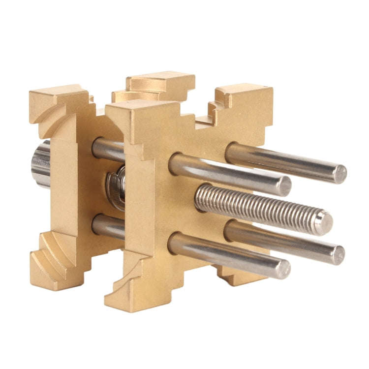 Four-Sided Pure Copper Watch Movement Holder(Yellow)