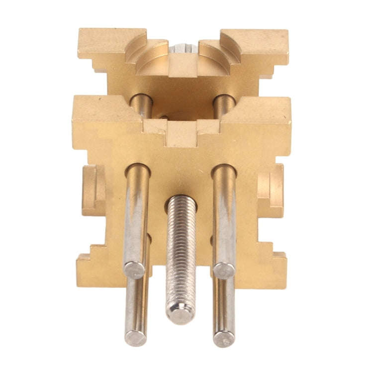 Four-Sided Pure Copper Watch Movement Holder(Yellow)
