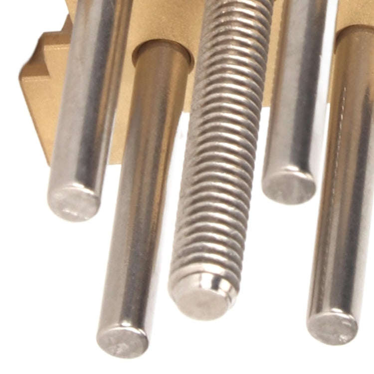 Four-Sided Pure Copper Watch Movement Holder(Yellow)