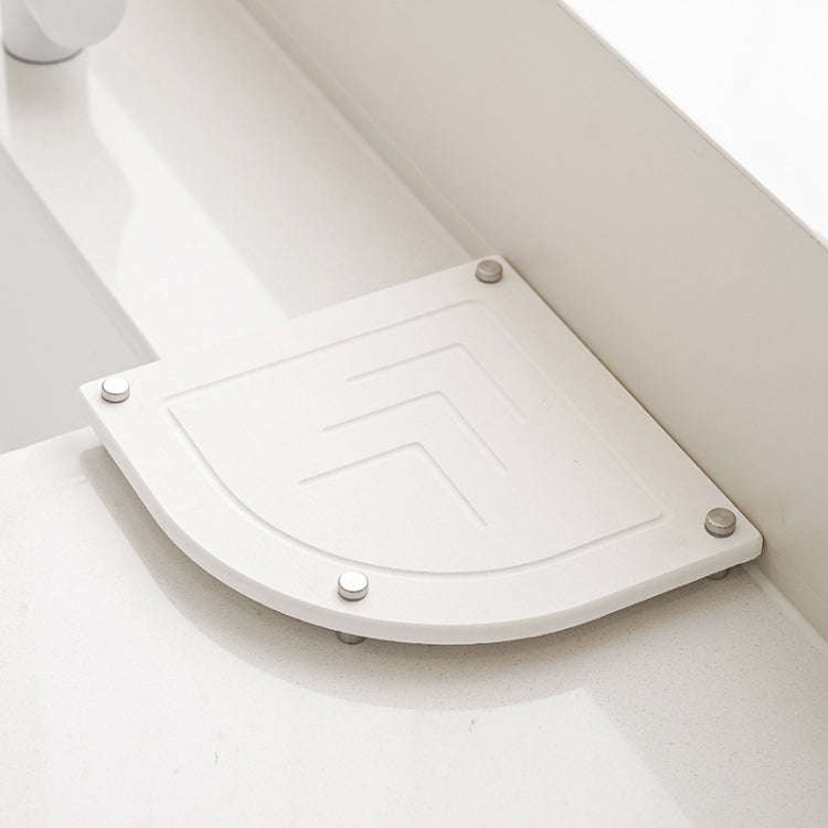 Bathroom Countertop Drying Mat Diatomite Water-Absorbent Quick-Drying Coaster Fan Shaped Drainage...