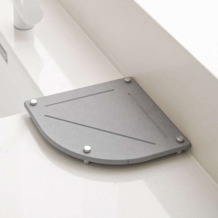 Bathroom Countertop Drying Mat Diatomite Water-Absorbent Quick-Drying Coaster Fan Shaped Drainage...