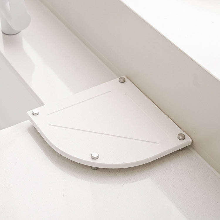 Bathroom Countertop Drying Mat Diatomite Water-Absorbent Quick-Drying Coaster Fan Shaped Drainage...
