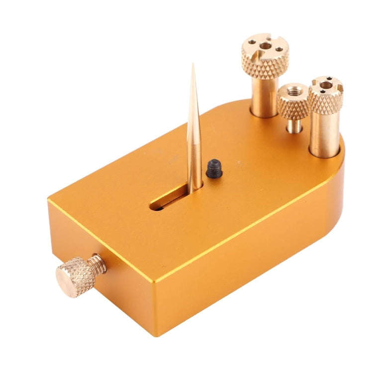 Square Metal Watch Hairspring Movement Balance Wheel Bracket(Copper)