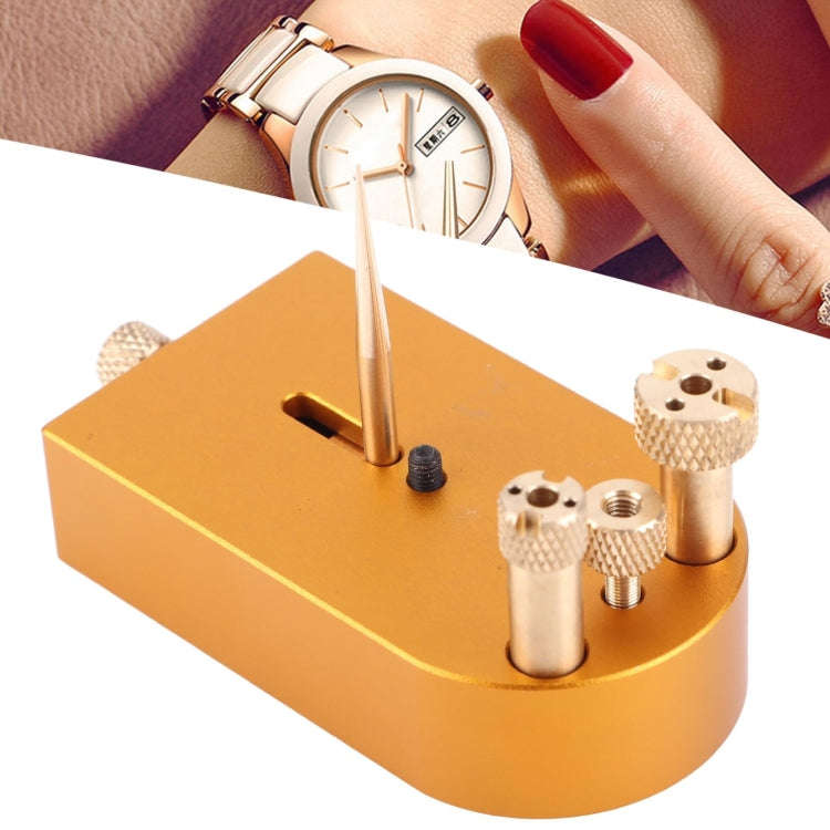 Square Metal Watch Hairspring Movement Balance Wheel Bracket(Copper)