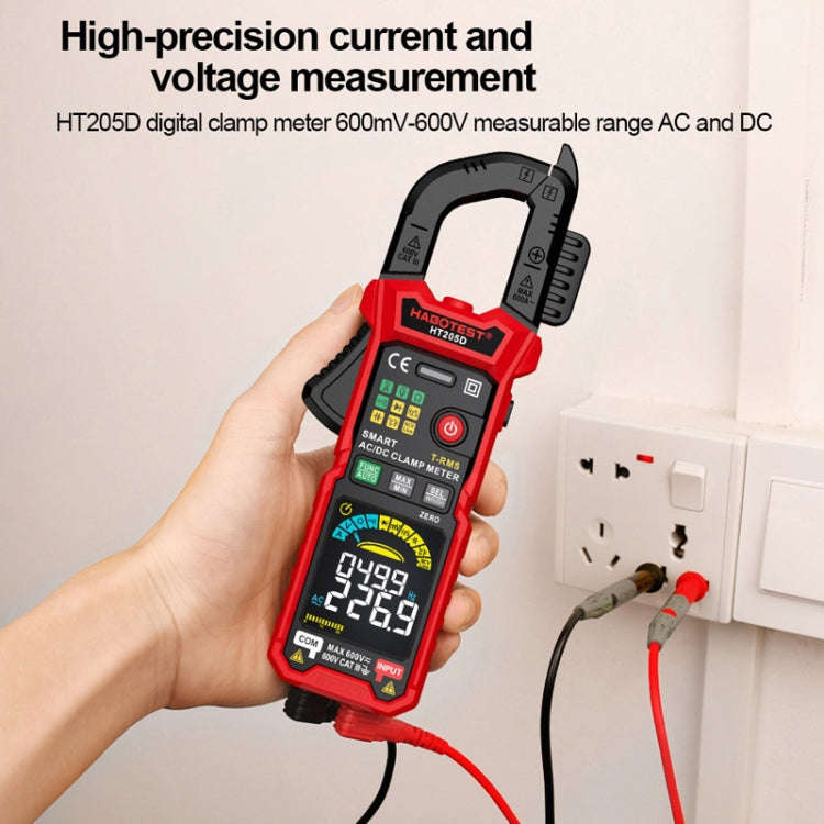 HABOTEST HT205D Clamp Intelligent Anti-Burning Multi-Function High Precision Digital Multimeter(B...